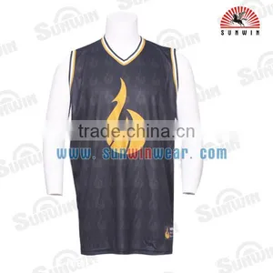 Best Quality Dri-fit Custom Sublimated Latest Basketball Jersey Design thumbnail-6