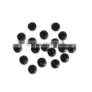 Wholesale Scrapbooking 2 Holes Round Black 6mm Dia Resin Sewing Buttons thumbnail-1