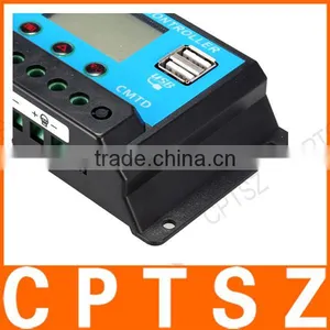 Anself 10A 12.6V LCD Solar Charge Controller PWM Charging Regulator for Solar Panel Lithium Battery Lamp Overload Protection thumbnail-4