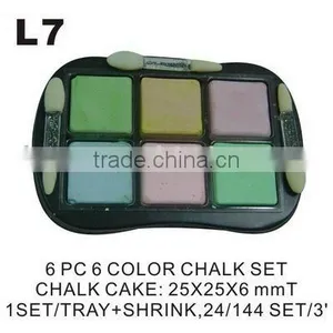 (L7) 6 Pcs 6 Colors Chalk Set thumbnail-1