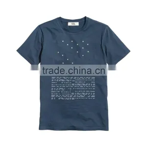 100%Cotton Printed O-neck Tee Shirts thumbnail-1