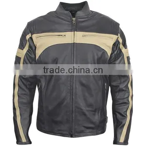 Motorbike Fashion Men's Leather Jacket thumbnail-1