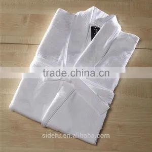 Hotel White Shawl Collar Modal Bathrobe Men Long Style Dressing Gown for Men thumbnail-2