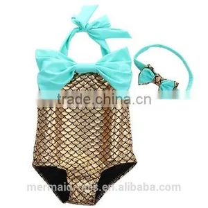 Baby Kid Girls Little Mermaid Set Costume Bikini Swimwear Swimsuit Outfits Dress thumbnail-2