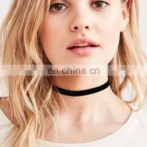 Fashion Handmade Chocker Necklaces Black Lace Choker Necklace Set thumbnail-3