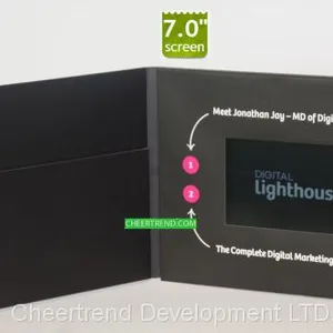 Unique Design 7'' Lcd Video Greeting Card/video Brochure/business Gift thumbnail-5
