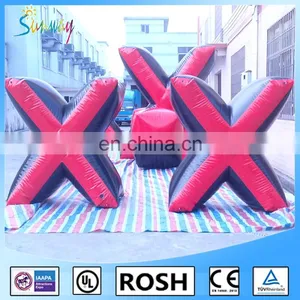 SUNWAY Top Quality Inflatable Paintball Bunkers,paitaball Bunker Arena Filed for Sale thumbnail-2