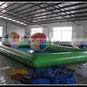 Summer Excapes Inflatable Deluxe Family Swimming Pool With Beach Ball thumbnail-1