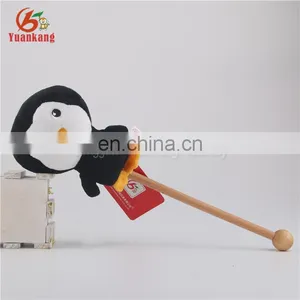 ODM 15cm Penguin Massage Stick Plush Stuffed Toy for Kids thumbnail-1
