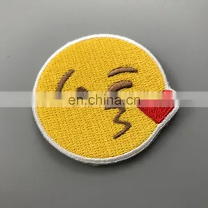Cheap Price Cute Items Woven Emoji Patches thumbnail-4