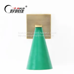 Green With Brass Color Wall Lights With E27 thumbnail-1