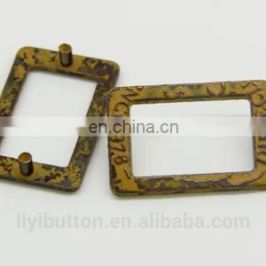 Colorful Custom Metal Label With Antique Painted Color Metal Logo Plate for Jeans thumbnail-3