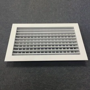Hvac Air Conditioner Sidewall Air Ventilation Supply Air Double Deflection Grille thumbnail-2