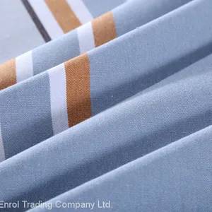 100% Cotton White Bed Sheet for Hotel and Dormitory Stripe and Simple thumbnail-5