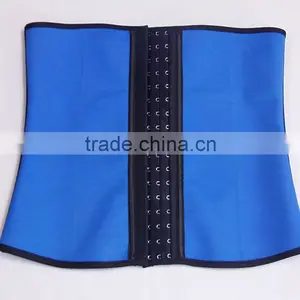 Latex Corset Shaper Vest Women Sexy Slimming Underbust Fat Burning Corset Vest Waist Trainer 9 Steel Bones thumbnail-3