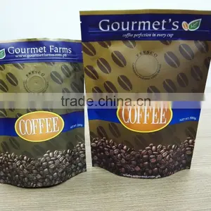 Foil Material Stand up Zipper Bag With Valve for Coffee Bag thumbnail-1