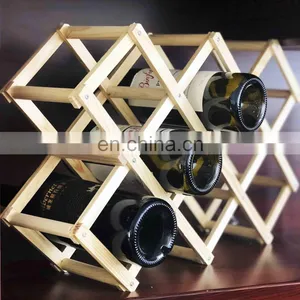 Best Quality Wooden Folding Wine Rack thumbnail-2