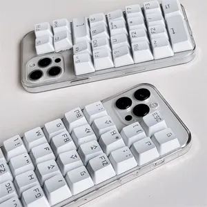 Spoof Creative Personality Keyboard Man For I Phone 11 Pro Max 12/13/14 Mobile Phone Case 7/8 Silicone Aesthetic Packaging Box thumbnail-5
