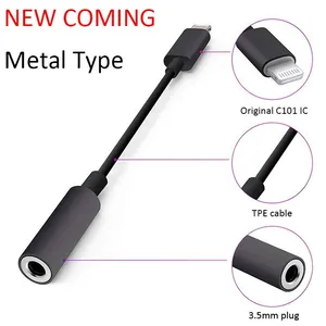 MFI Licensed 3.5mm Headphone Jack Adapter Audio AUX Cable For Iphone thumbnail-5