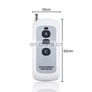 433mhz Gate Remote Fan Light Remote Control Rf 433mhz Ev1527 Fix Code 3-key Remote Control thumbnail-2