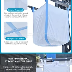 500KG PP Woven Industrial Bulk Bags For Cement / Building Material Packing thumbnail-4