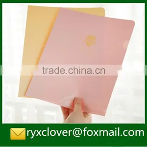 Factory Colorful Sheet Protector L Shape Plastic File Folder thumbnail-4