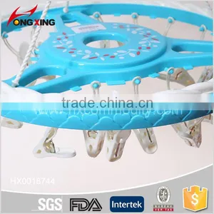 High Quality Round Shaped Plastic Drying Hanger 24 Pegs/set thumbnail-4