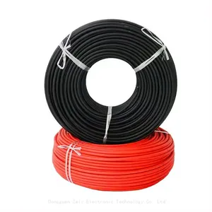 Solar Cable 8/10/12awg Photovoltaic Solar Wire 2.5/4/6/10/16mm2 Single Dual Xlpe Electric Power Solar Cable thumbnail-1