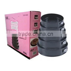 5pc Round Cake Tin Non Stick Springform Cake Tins thumbnail-1