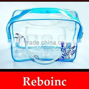 Eo-friendly Custom Printed Clear PVC Plastic Bag With Zipper thumbnail-1