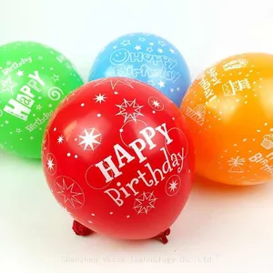 Bulk Age-Number Printed Balloons - 16th/50th Birthday Latex Balloons, Decorator-Ready Balloons thumbnail-4