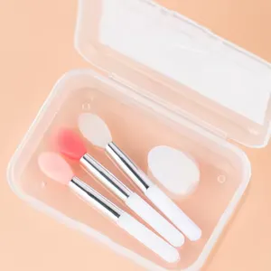 Convenient Single Makeup Lipstick Brush Unique Design Mini Food-Grade Silicone With Suction Cup Lip Mask Comfortable Handle thumbnail-5