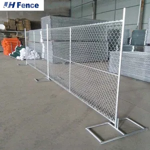 Free Standing Galvanized Outdoor Event Construction Chain Link Temporary Fencing for America Temporary Chain Link Fence thumbnail-6