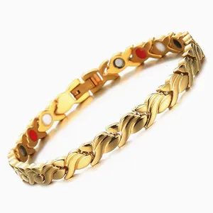 Male and Female Small Fish Wheat Ear Shaped Magnetic Bracelet，Magnet Bracelet Foot Chain Ring Set thumbnail-1