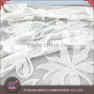 Hot Sale 2016 New Purple and White Qmilch Polyester Lace Net Embroidery Sequin Fabric Design Quality Choice thumbnail-1