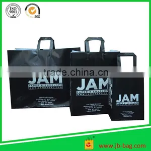 Black Biodegradable Plastic Shopping Bag Handle Length Handle thumbnail-1