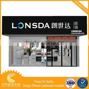 New Design Oak Furniture Glass Display Cabinet Clear Acrylic Plate Display Stand thumbnail-1