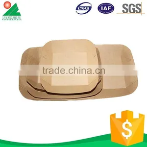 Kraft Paper Disposable Kid Paper Lunch Box thumbnail-4