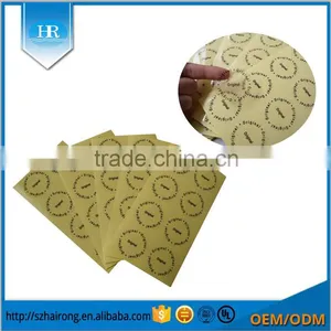 Black Printing Transparent Adhesive Label Sticker thumbnail-1