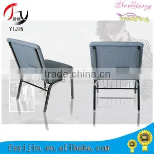 Class Design Padded Church Chair With Bookrack thumbnail-1