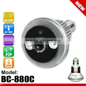 BC-880C Bulb WiFi/AP IP Network DVR Camera With Cover thumbnail-1