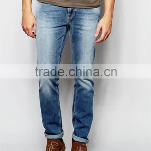 Cotton Men Denim Jean Color Fade Proof Men Jean OEM Service thumbnail-1