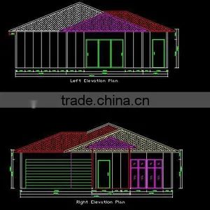 2016 Strong Cheap Foam Cement Prefabricated House With Garage thumbnail-3