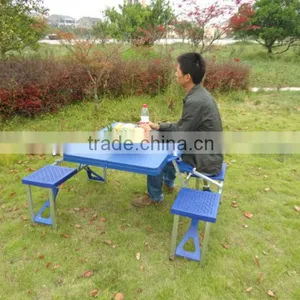 4 Seats Plastic Folding Picnic Table thumbnail-5