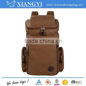New Canvas Hiking Brown Vintage Travel Large Capacity Backpack Bag thumbnail-1