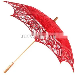 China Made New Products Romantic Wedding Lace Parasol thumbnail-2