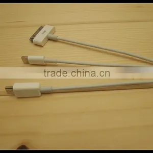 2016 New Design Super Speed 3 in 1 Micro USB Data Cable for Ip4&ip5 thumbnail-3