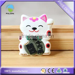 Maneki Neko Lucky Cat Rubber Sticker Note Pad Decorative Fridge Magnet thumbnail-1