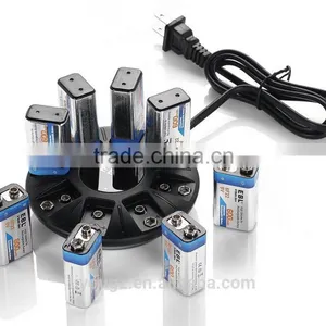 2016 OEM 9V Li-ion Ni-MH Battery Charger + Rapid Charger+ 8 Bay 9V Li-ion Ni-MH Rechargeable Battery Charger thumbnail-2