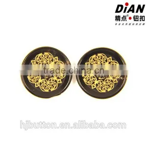 2016 Laser Flower Fashion Large Garment Horn Buttons for Wholesale thumbnail-1